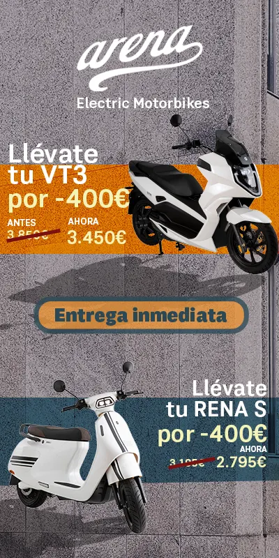 Arena motos eléctricas Llévate tu VT3 - RENA S por -400€ Diciembre 22