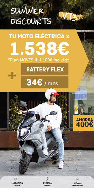 Arena VT3 - Tu moto eléctrica por 1.538€ + Battery Flex 34€/mes